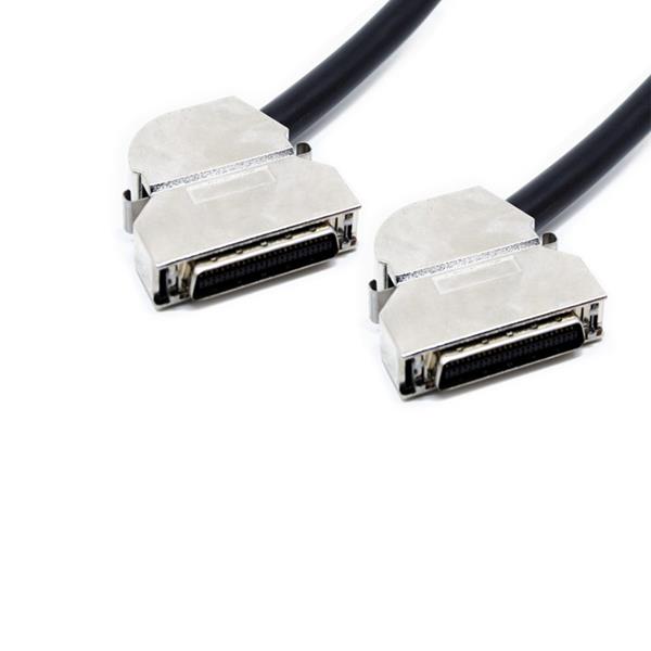 90 derajat miring SCSI HPCN 50 pin kabel dengan latch clip.jpg