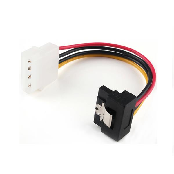 Right Angle Latch SATA 15pin to Molex 4pin Power Cable