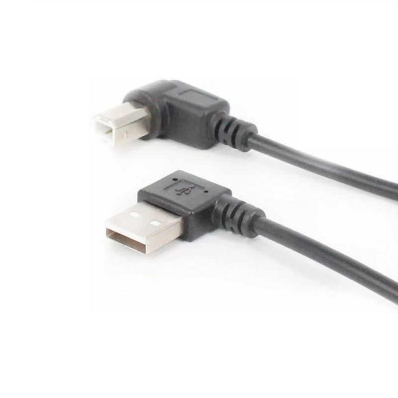 Left Angled USB2.0 A to B Right Angled 90 Degree Cable Left Angled USB2.0 A to B Right Angled 90 Degree Cable