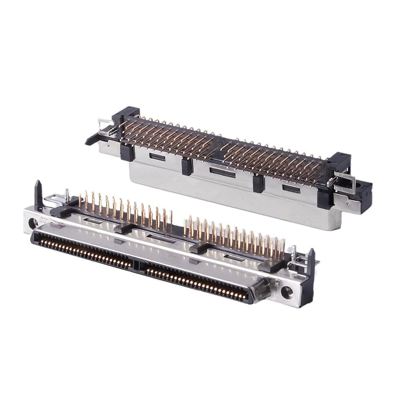 VHDCI 100pin female 90℃plug-in connector VHDCI 100pin female 90℃plug-in connector