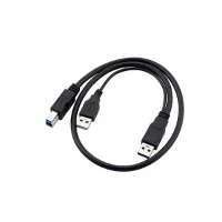 USB 3.0 Tipe A Untuk Tipe B Kabel Printer Dengan USB 2.0 Power Supply